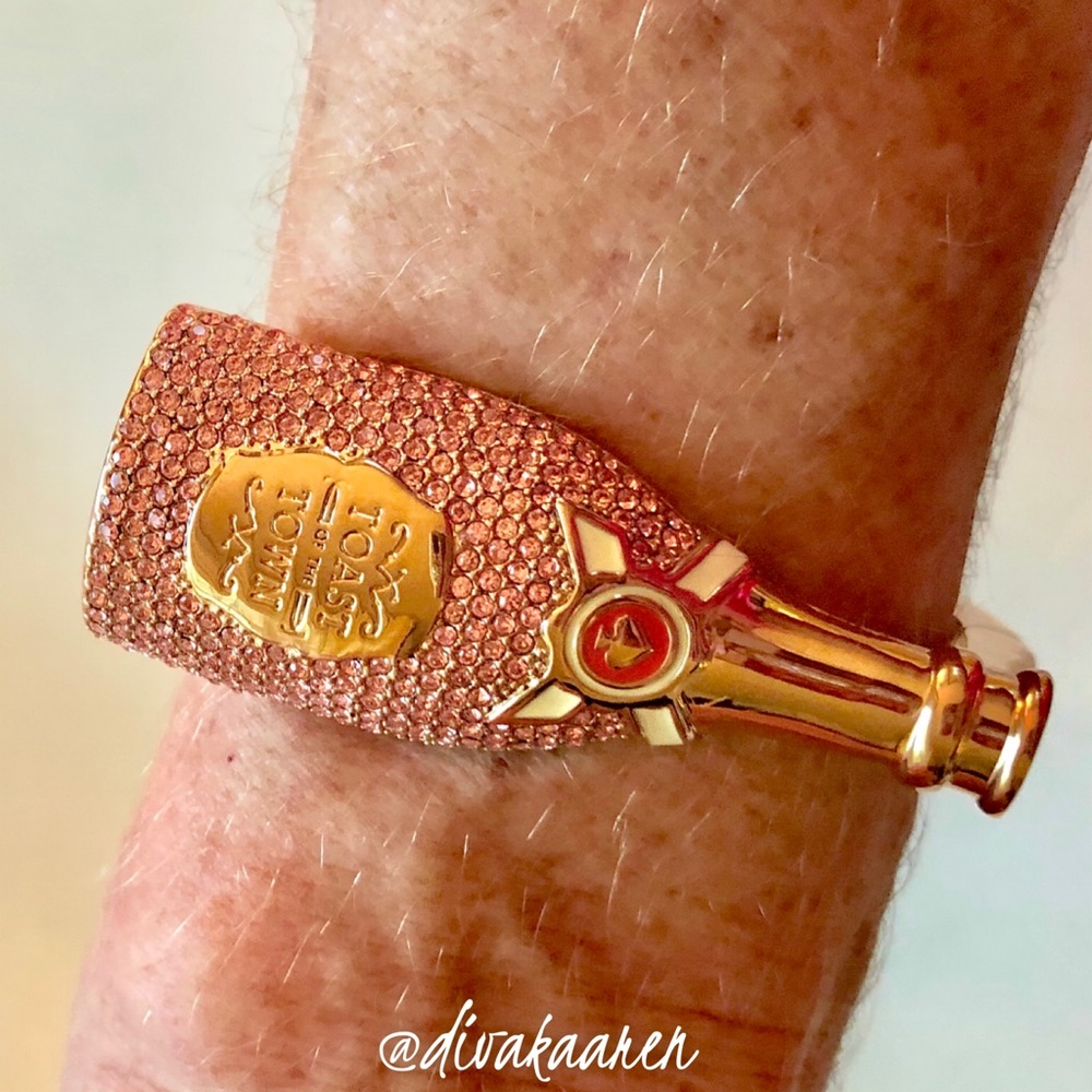 Kate Spade Champagne Bangle Bracelet “Make Magic” - Picture 6 of 8